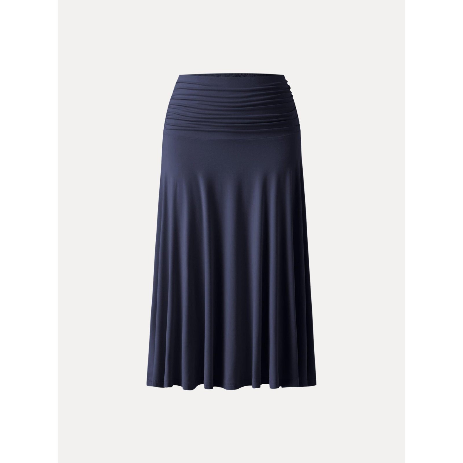 Flowy Side Ruched A-line Midi Skirt - Image 17