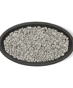 Real Flame 48.25 in. x 28.25 in. Riverside Oval Propane Gas Fire Bowl, Shale