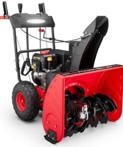 Powersmart Brand New Self-Propelled Gas Snow Blower, 212cc 24 in. Two-Stage with 120v Electric Start and LED Headlight