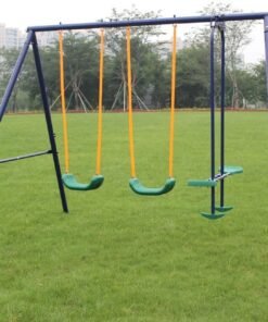 Durable Metal Swing Set with Glider – Perfect Outdoor Play for Kids